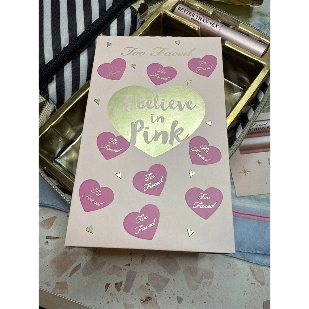 Too‎ Faced Best Year Ever 2018 Holiday Makeup Set 3 Palettes + Bag + Mascara